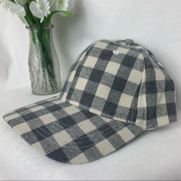Cocus Pocus Grey Buffalo Check Baseball Cap Adjust - Picture 4 of 8